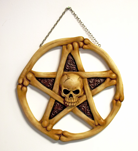 Skull Pentagram Wall Plaque